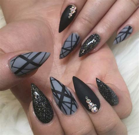 New Bold Edgy Nails Ideas in 2019 • stylish f9 White Stiletto Nails ...