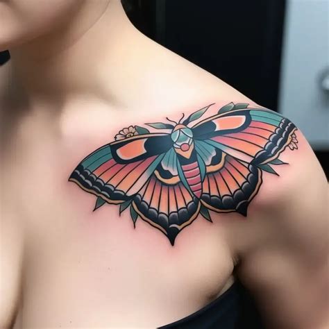 Japanese Moth Tattoos