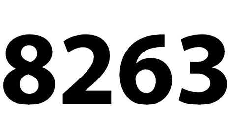 Zahl 8263