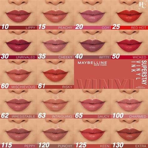 Superstay Maybelline, Maybelline Lipstick, Lipstick Swatches, Makeup ...