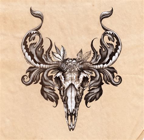Deer Skull. by urielstempest on DeviantArt