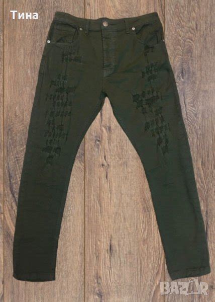 Зелени накъсани дънки в Дънки в гр. Плевен - ID21586859 — Bazar.bg