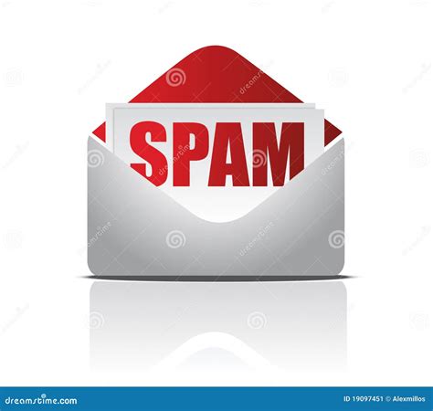 Spam mail stock vector. Illustration of postage, address - 19097451