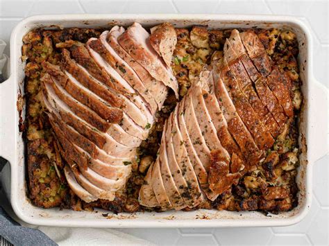 herb roasted turkey breast  stuffing recipe