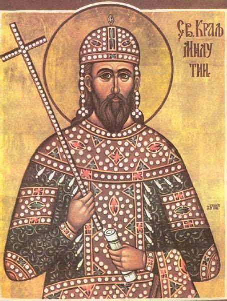 Sveti kralj Milutin, manastir Celije | Orthodox christian icons ...
