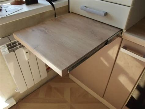 Тумба для кухни с выдвижными ящиками: кухонный стол с полками и ...