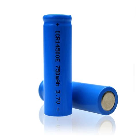 Li-ion 14500 Cylindrical Rechargeable Cell: 3.7v 750mah (aa Size,2.77wh ...