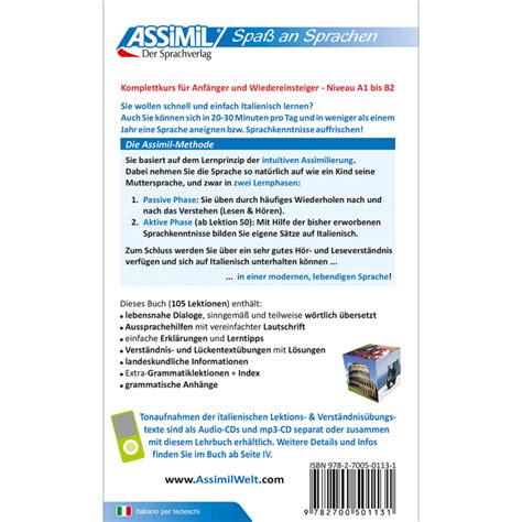Italienisch ohne Mühe heute (book only) - assimil.com