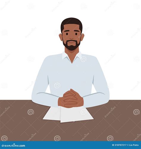 Confident Male Job Candidate Hold CV with All Filled Form Application