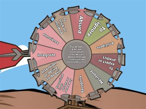 Vocabulary Wheel - Random wheel