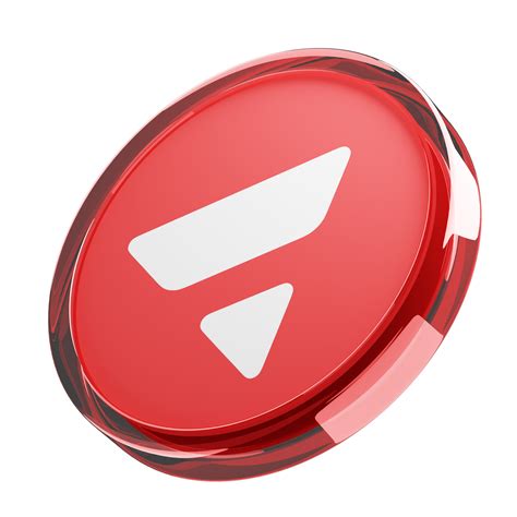 Avalanche ,AVAX Glass Crypto Coin 3D Illustration 24092700 PNG