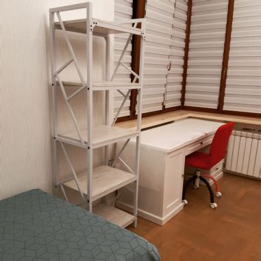 Стеллаж 5 полок Ромбо Металл-Дизайн Loft