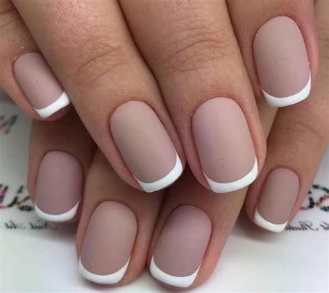 Французский Маникюр Бежевый С Белым Френчем Фото — Richnail.ru
