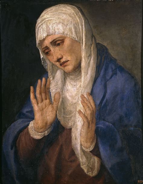 Tициан Вечеллио - «Дева Мария Скорбящая. («Мать Долороса»)» (1553-1554 ...