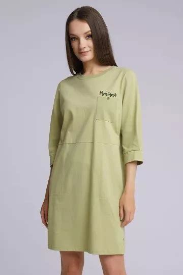 Купить платье домашнее ЖЕН CLEVER 13-1049 LDR хаки (домашняя одежда и ...