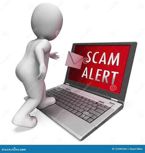 Malicious Emails Spam Malware Alert 3d Rendering Stock Illustration