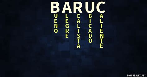 significa baruc