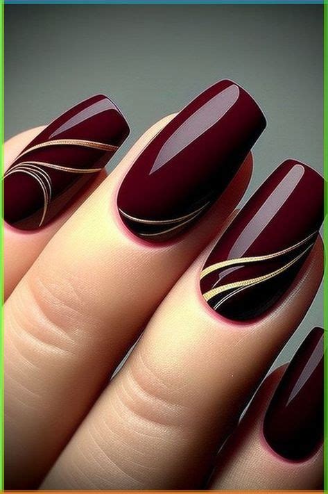 Pin by Levi on Nails in 2024 | Burgundy acrylic nails, Fancy nails ...