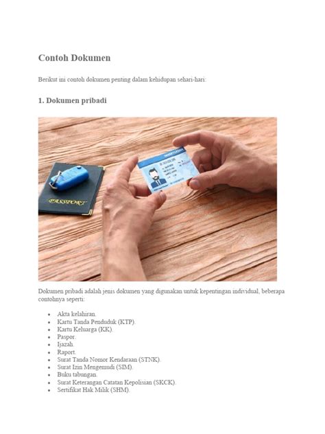 contoh dokumen