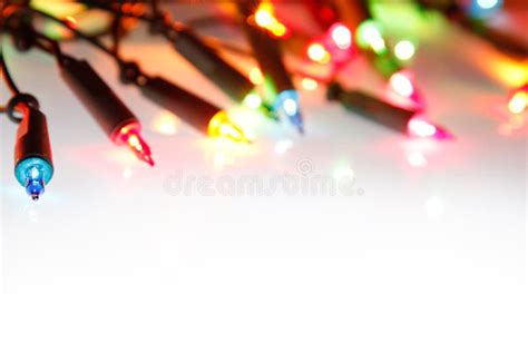 Christmas Lights Glowing Bright Stock Photo - Image of decoration ...
