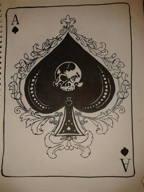 Ace Of Spades Drawing at GetDrawings | Free download