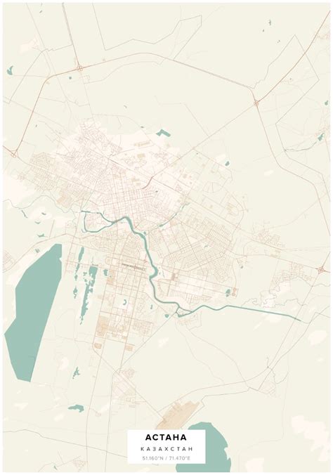 Карта Астаны — Mapny