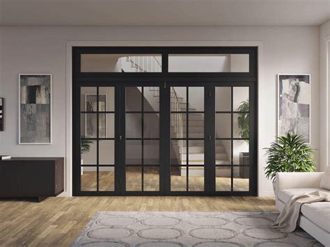 Dark Interior French Door Malvern W8 Black Room Divider Set At Vivid