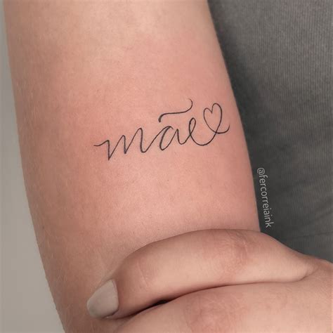 Tattoo Com Nome Da Mae - Tattoo Mãe: Palavras para Tatuagem