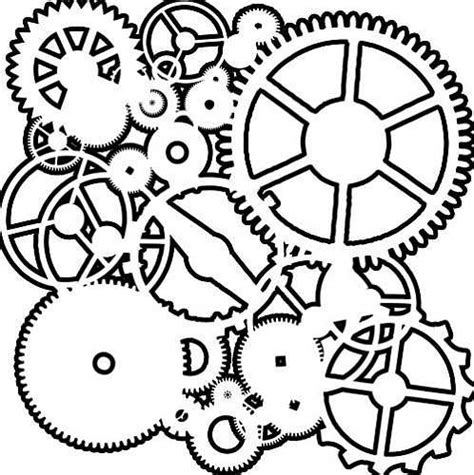 Clock Gears Drawing | Free download on ClipArtMag