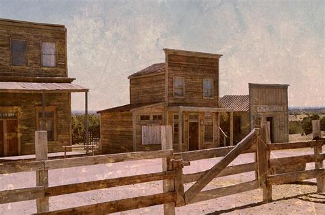 Old west scene Photograph by Dan Vallo - Pixels