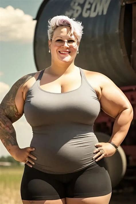 Muscular plus size | Big strong women, Chubby muscular build reference