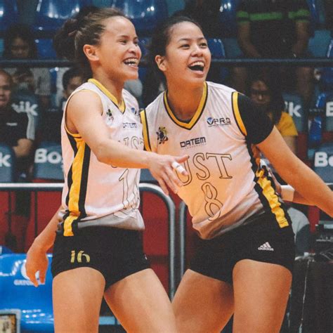 ust volleyball players set  win uaap awards watchmen daily journal