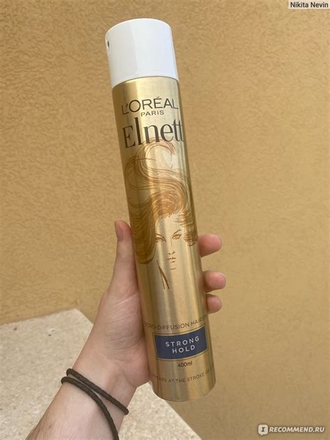 Лак для волос L'Oreal Paris Elnett de Luxe - «Легендарный лак для волос ...
