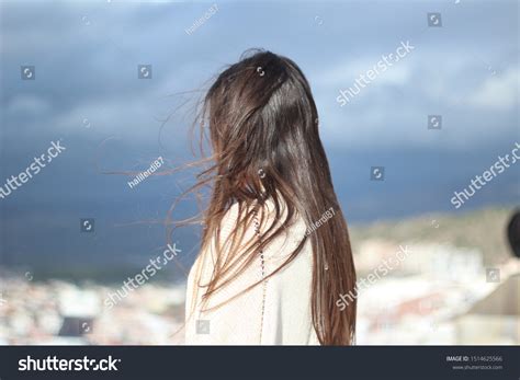 woman standing  view stock photo  shutterstock