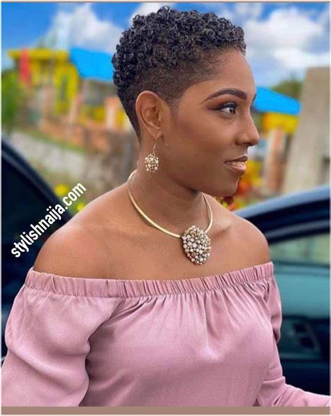 low cut tapered black female fade haircut designs 8