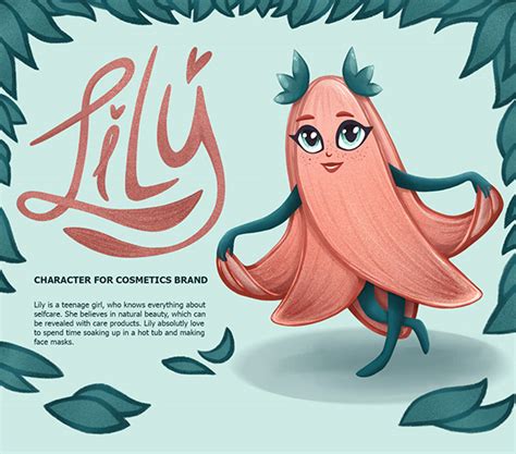 Lily. Cosmetics brand character design on Behance