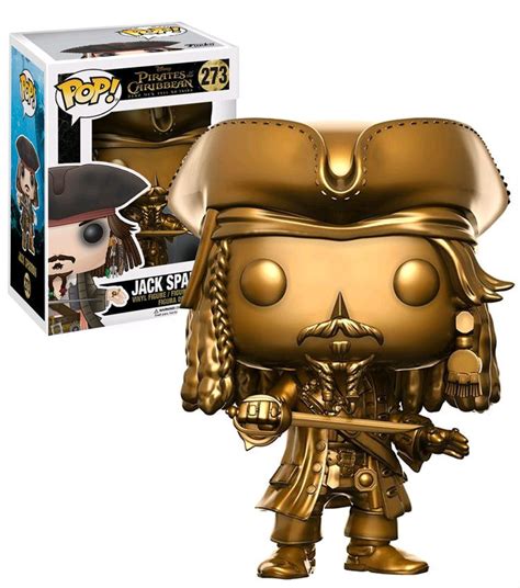 Funko POP! Jack Sparrow (Gold) EXCLUSIVE Pirates Of The Caribbean #273 ...