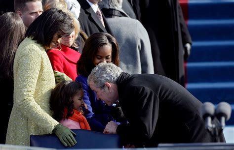 A Timeline of Michelle Obama and George W. Bush's Sweet Friendship