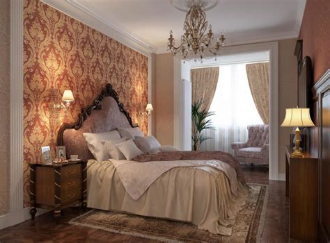 Шторы в спальню классический интерьер - 80 фото