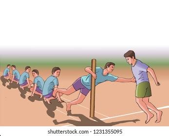 kids playing kho kho royalty  images stock  pictures
