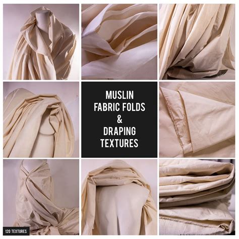 120 MUSLIN FABRIC FOLDS & DRAPING TEXTURES | Muslin fabric, Fabric, Muslin