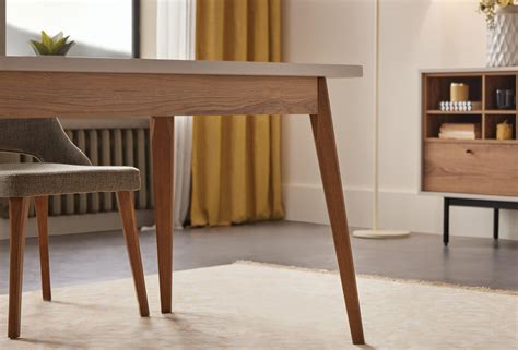 Loreto Обеденный стол раздвижной (деревянные ножки) Enza Home — купить ...
