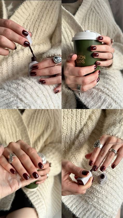 Маникюр цвет винный идеи фото маникюра in 2024 | Nail art instagram ...
