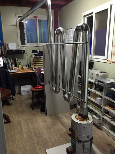 rocket stove in my office … | Rocket stoves, Rocket mass heater, Rocket ...