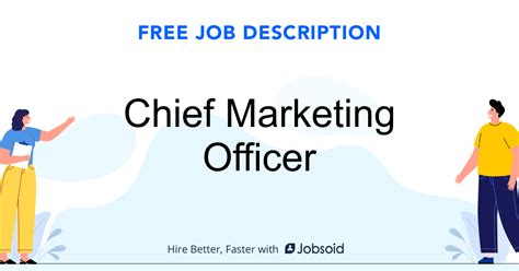 Chief Marketing Officer Job Description - Jobsoid