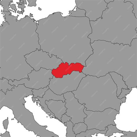 premium vector slovakia  world map vector illustration