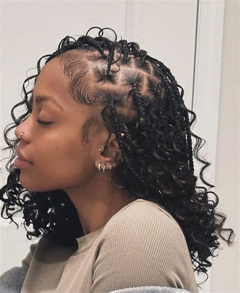bohemian knotless braids hairstyles      braids