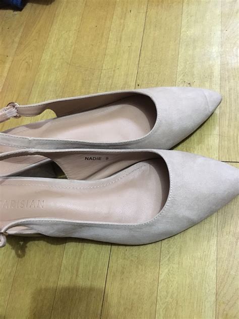 PARISIAN Nude Block Heels, Women's Fashion, Footwear, Heels on Carousell