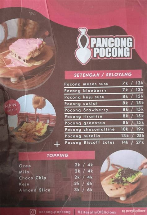 Selalu diperbarui! Menu Pancong Pocong, Dukuh Pakis, Surabaya