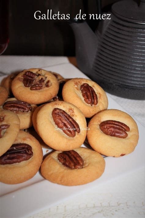 Galletas de nuez | Galletas de nuez, Receta de galletas caseras, Recetas de reposteria casera